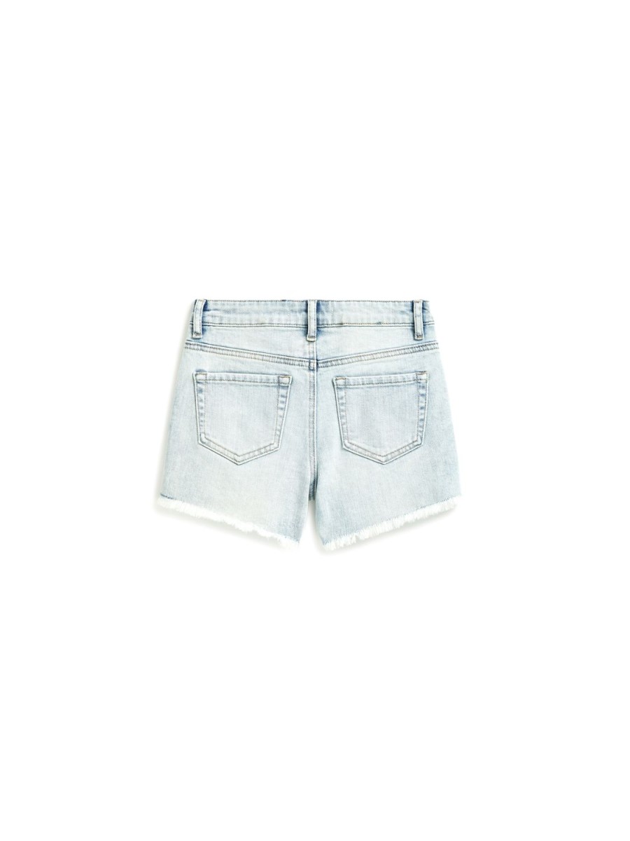 Girls Tractr Cut Off | Weekender Shorts With Fray Hem In Indigo