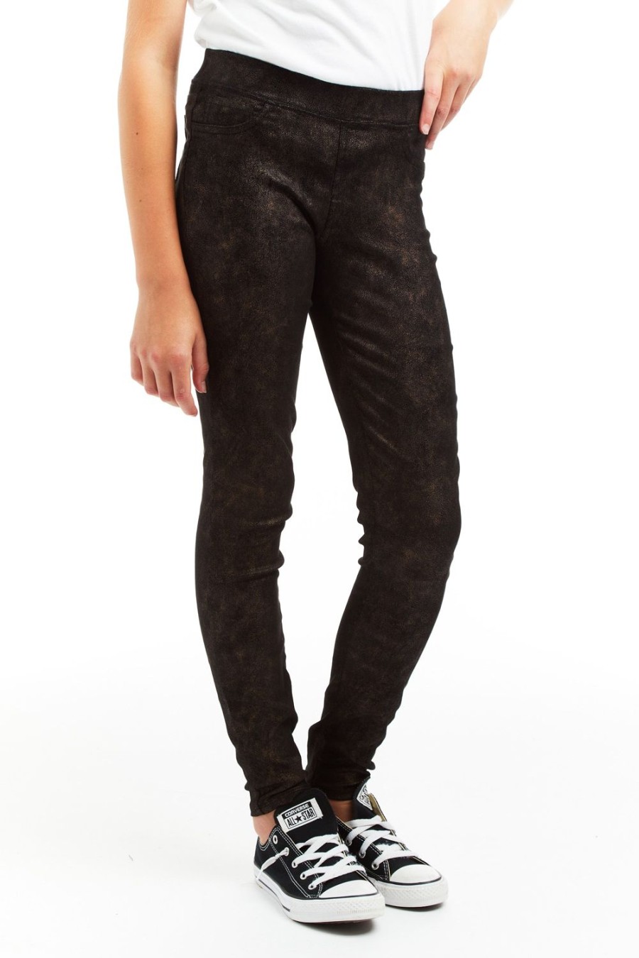 Girls Tractr Skinny | Pull On Vintage Suede Skinny