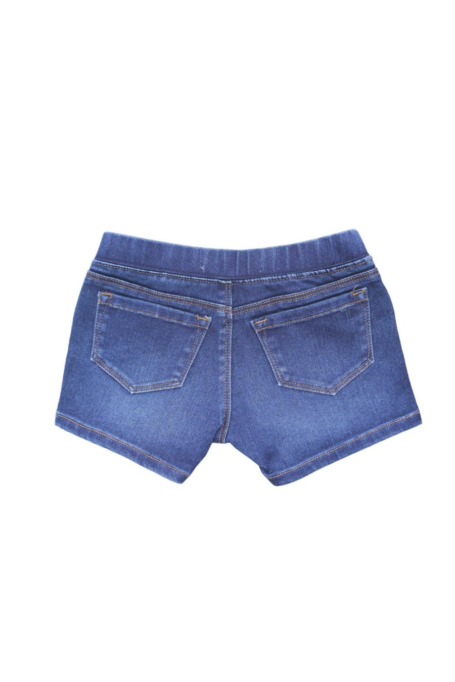 Girls Tractr Mid Rise | Clean Hem Pull On Short Indigo