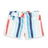 Girls Tractr Mid Rise | Brittany - Colorful Short Stripe