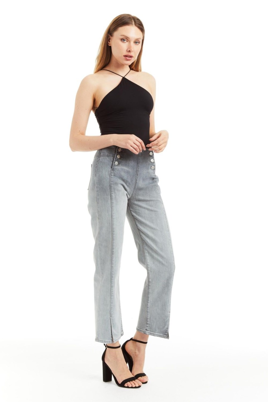 Women Tractr Slim Straight | Sailor Slim Straight In Grey