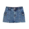 Girls Tractr Cargo | Cargo Pocket Denim Skort Indigo