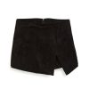 Girls Tractr Skort | Suede Skort Black