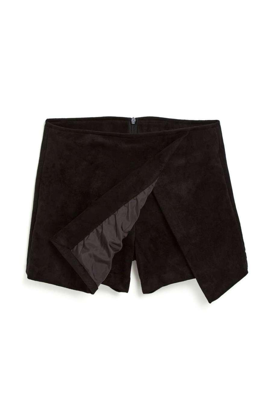 Girls Tractr Skort | Suede Skort Black