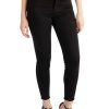 Women Tractr Ankle Length | Mona Basic Hi Waist Skinny Crop Pants | Tractrjeans Black