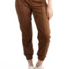 Women Tractr High Rise | Suede Jogger Pants