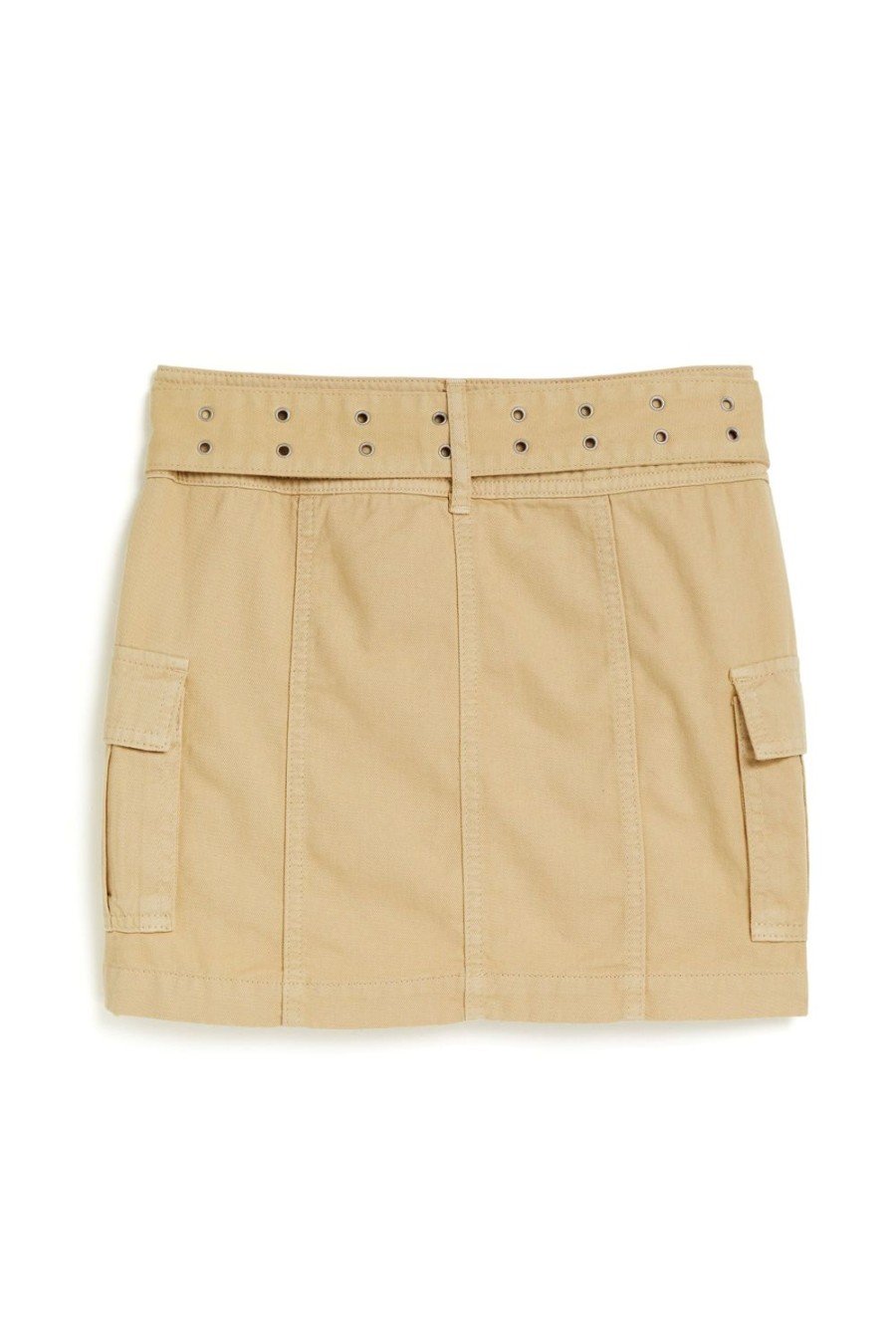 Girls Tractr Cargo | Wide Belt Cargo Skirt Safari