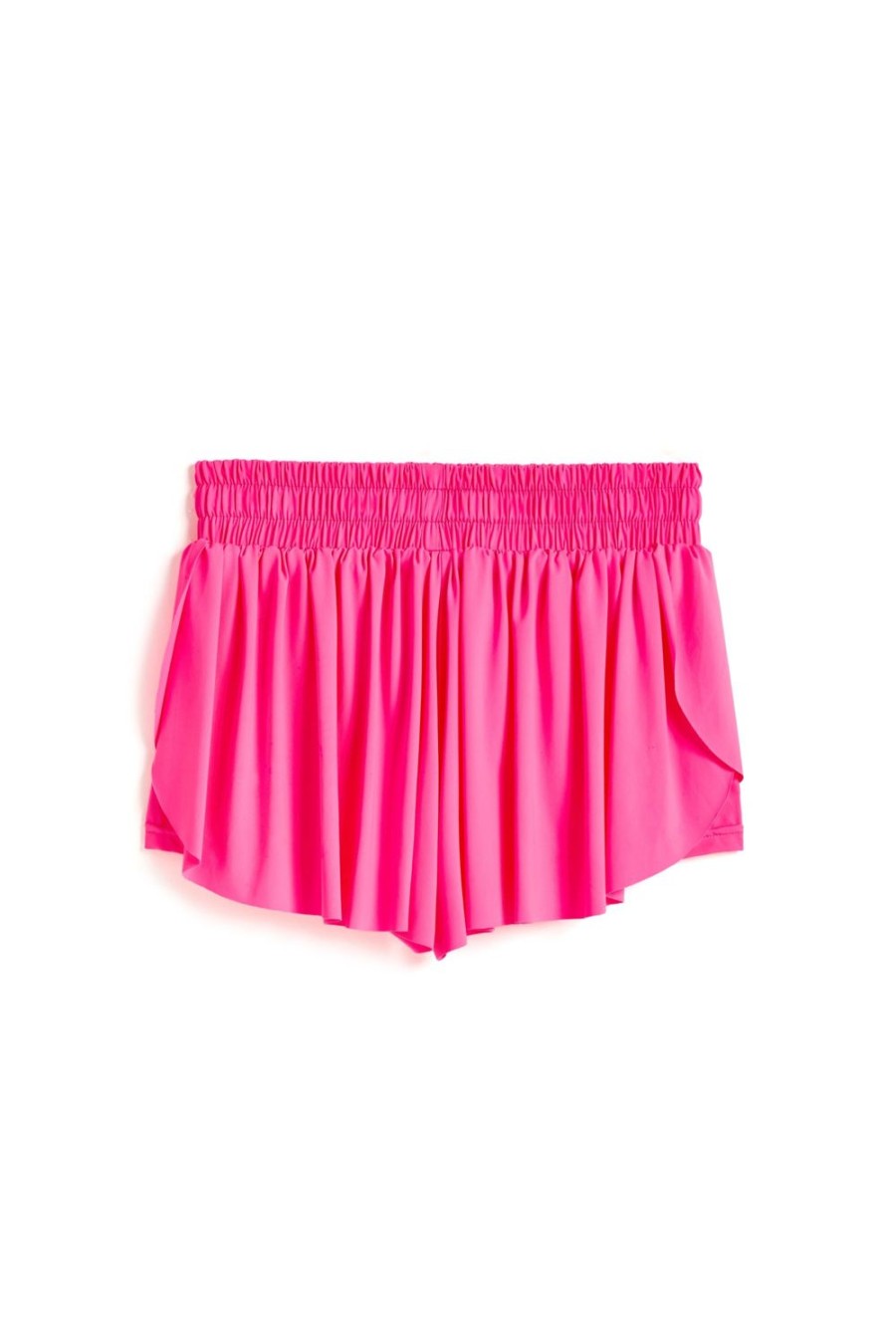 Girls Tractr Butterfly | Butterfly Shorts Neon Pink