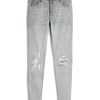 Girls Tractr Distressed | Diane - Destructed Skinny In Grey