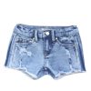 Girls Tractr Distressed | Divide N Conquer Dest Shorts Light Indigo