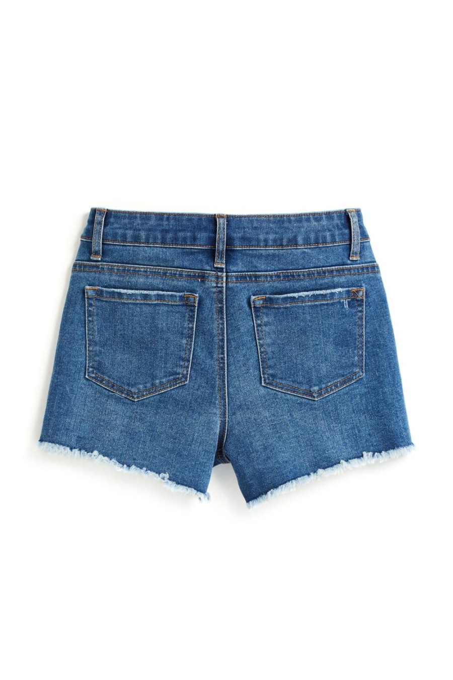 Girls Tractr Cut Off | Brittany - Destructed Fray Hem Shorts Indigo