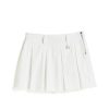 Girls Tractr Pleated | Pleated Color Twill Zip Up Skort