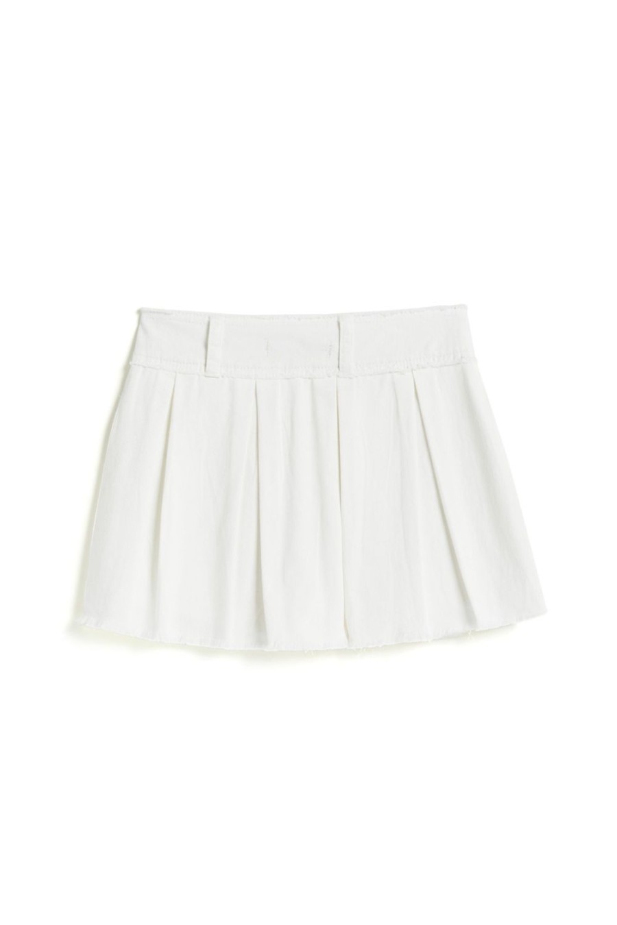 Girls Tractr Pleated | Pleated Color Twill Zip Up Skort