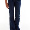 Girls Tractr Flare | High Rise Mix Stud Gusset Flare In Indigo