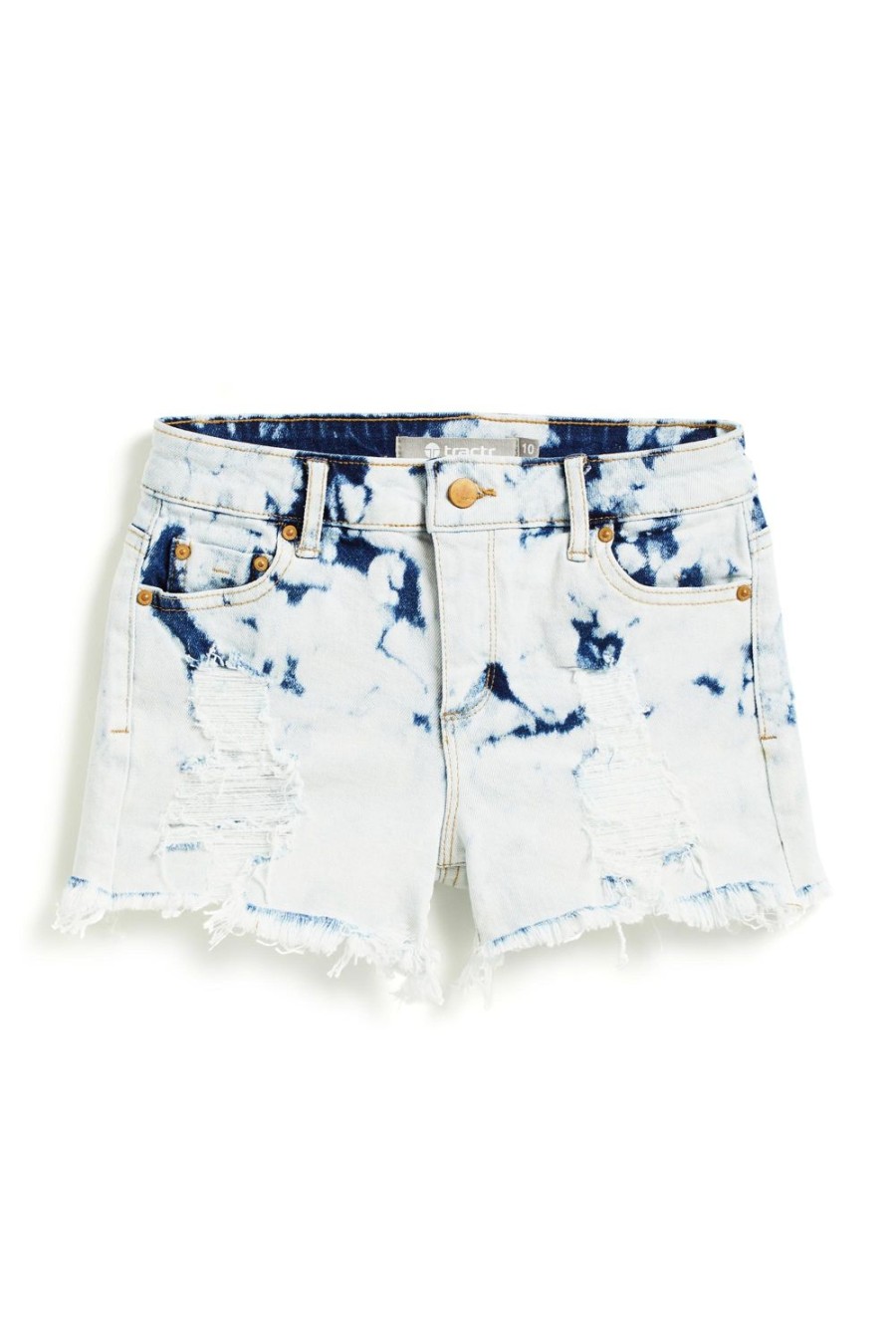 Girls Tractr Cut Off | Brittany 5 Pockets Fray Short In | Tractr Indigo