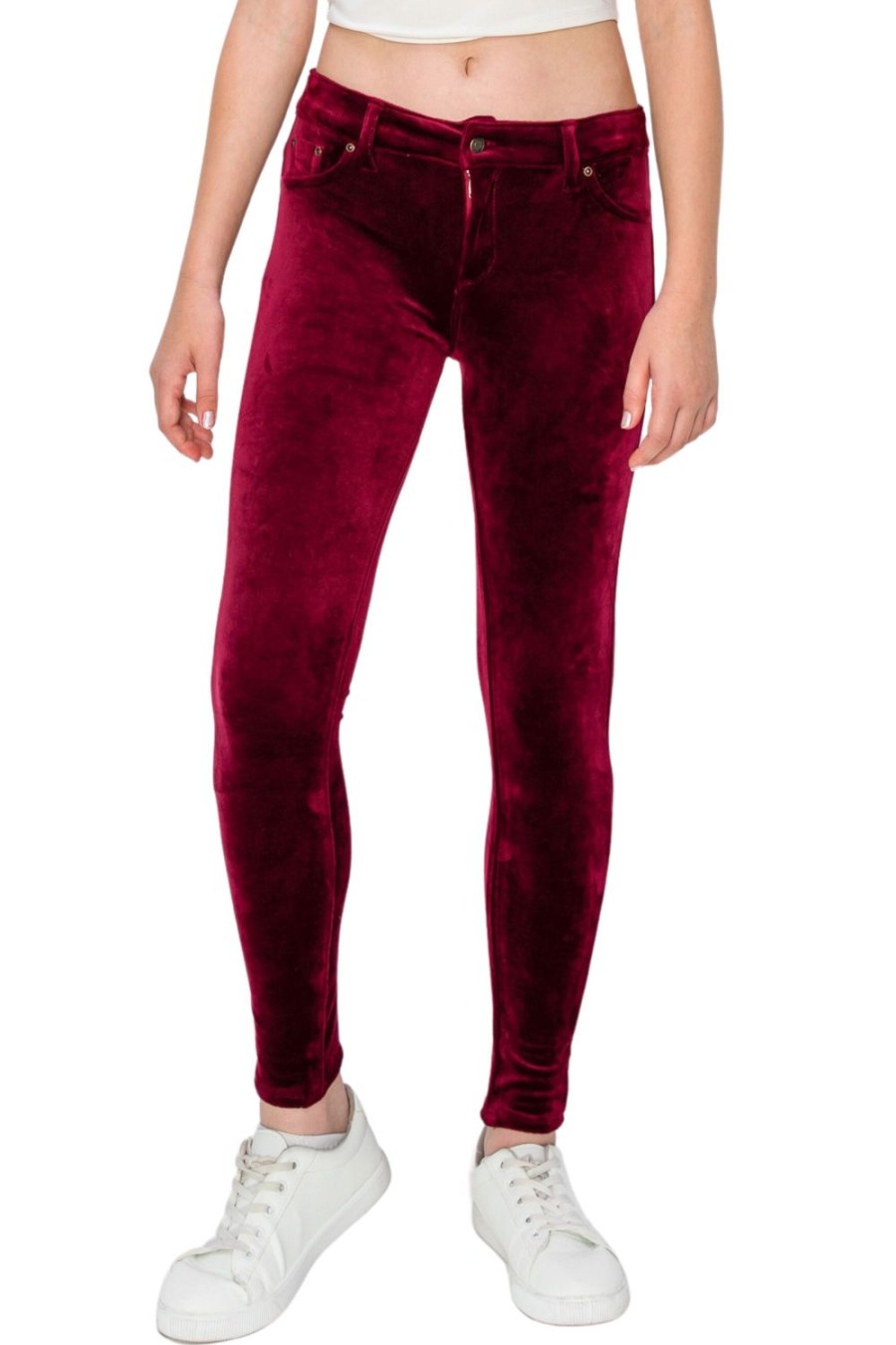 Girls Tractr Mid Rise | Diane - Velvet Basic Skinny