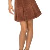 Girls Tractr Pleated | Corduroy Tennis Skirt Brown