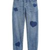 Girls Tractr Straight Leg | Heart Patch Weekender Indigo