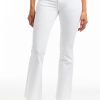 Women Tractr Flare | High Rise Sexy Flare In White