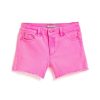 Girls Tractr Cut Off | Brittany - Neon Color Fray Hem Shorts