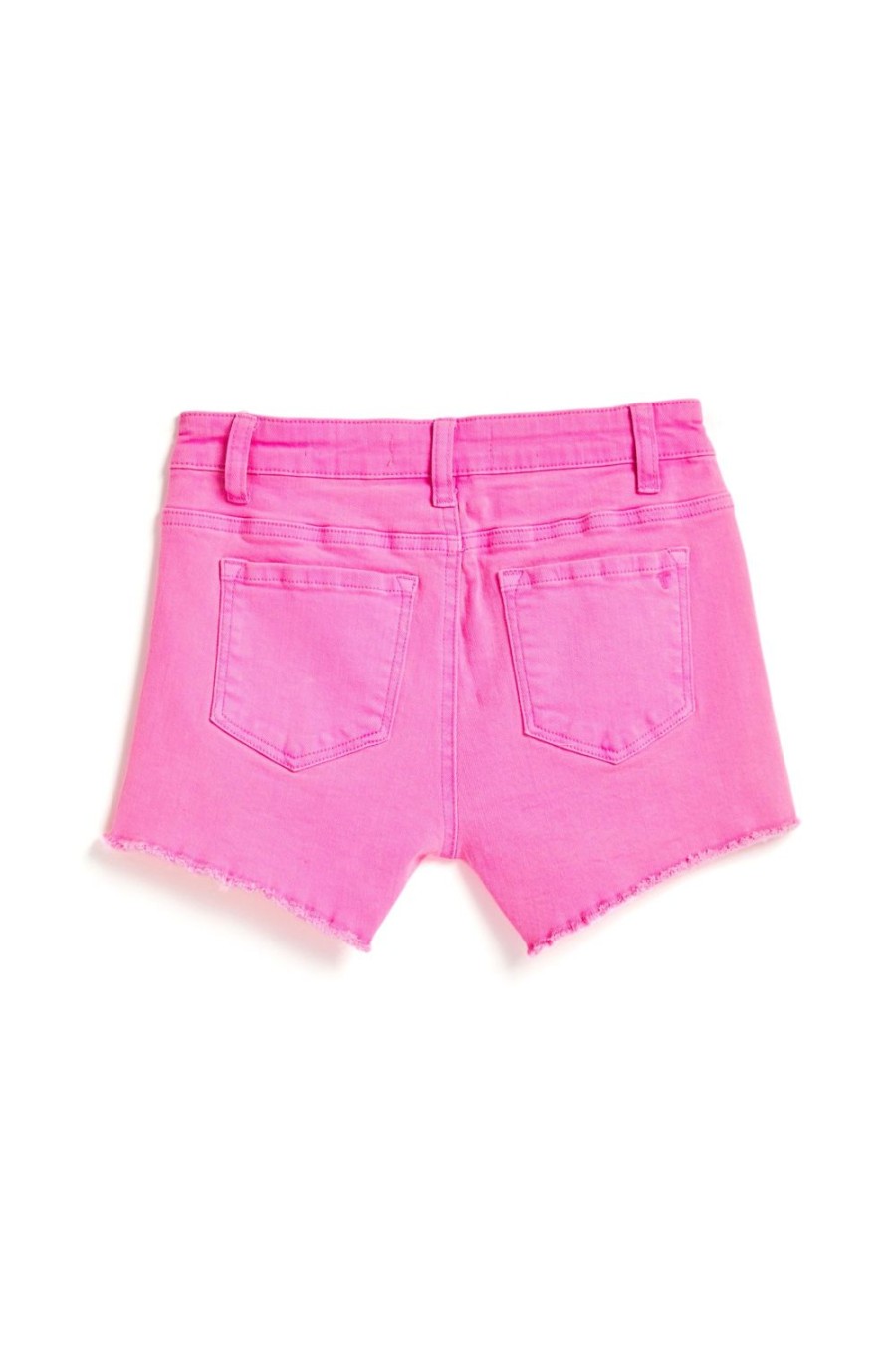 Girls Tractr Cut Off | Brittany - Neon Color Fray Hem Shorts