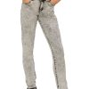 Girls Tractr Mid Rise | Diane - Mid Rise Skinny With Released Hem Grey