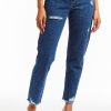 Women Tractr Distressed | Weekender - Destructed Jean Indigo