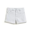 Girls Tractr Roll-Up | 5 Pkt Mini Roll Shorts 2.5 In. Inseam White