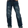 Girls Tractr Distressed | Weekender Pant With Destruction In Blue Haze