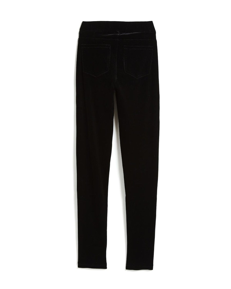 Girls Tractr Skinny | Velvet Pull On Skinny Black