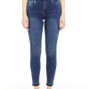 Women Tractr High Rise | Nina - High Rise Skinny With High Released Hem Indigo