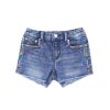 Girls Tractr Cut Off | Brittany Ego Fray Shorts Light Indigo