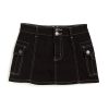 Girls Tractr Cargo | Cargo Pocket Denim Skort Black