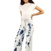 Girls Tractr High Rise | Tie Dye High Waist Wide Leg Light Indigo