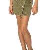 Girls Tractr Skort | Overflap Button Up Skort In Olive