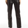 Women Tractr High Rise | High Rise Pleather 90'S Straight Black