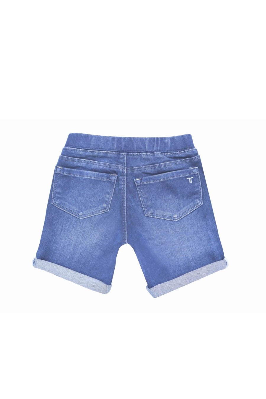 Girls Tractr Bermuda | Bermuda Roll Cuff Pull On | Tractr Indigo