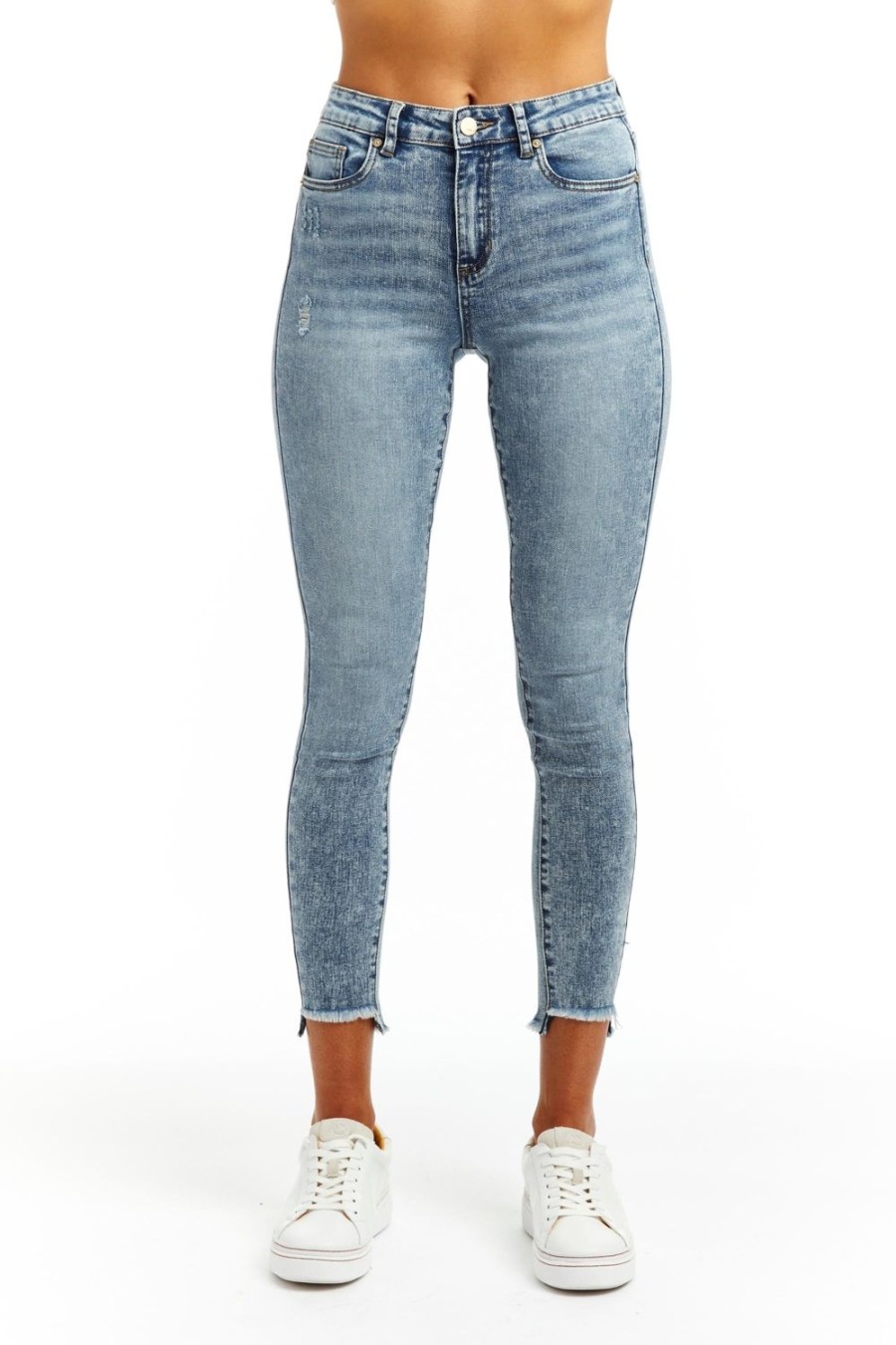 Women Tractr High Rise | Mona - Fun Step Him Skinny Indigo