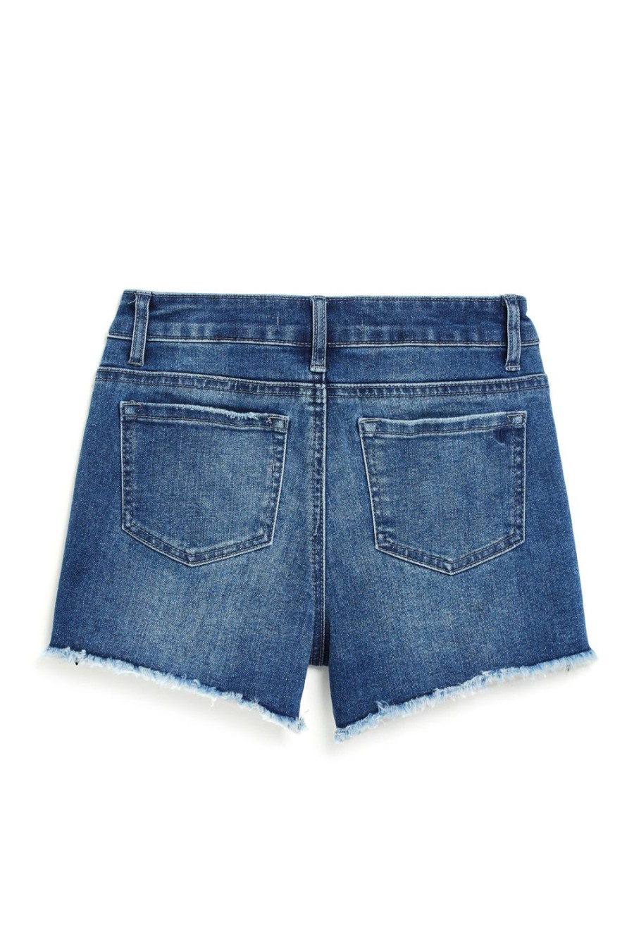 Girls Tractr Cut Off | Brittany - Fray Hem Shorts Indigo