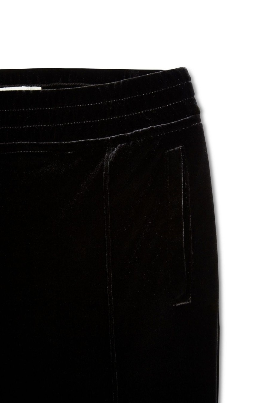 Girls Tractr Jogger | Velvet Jogger Pants In Black