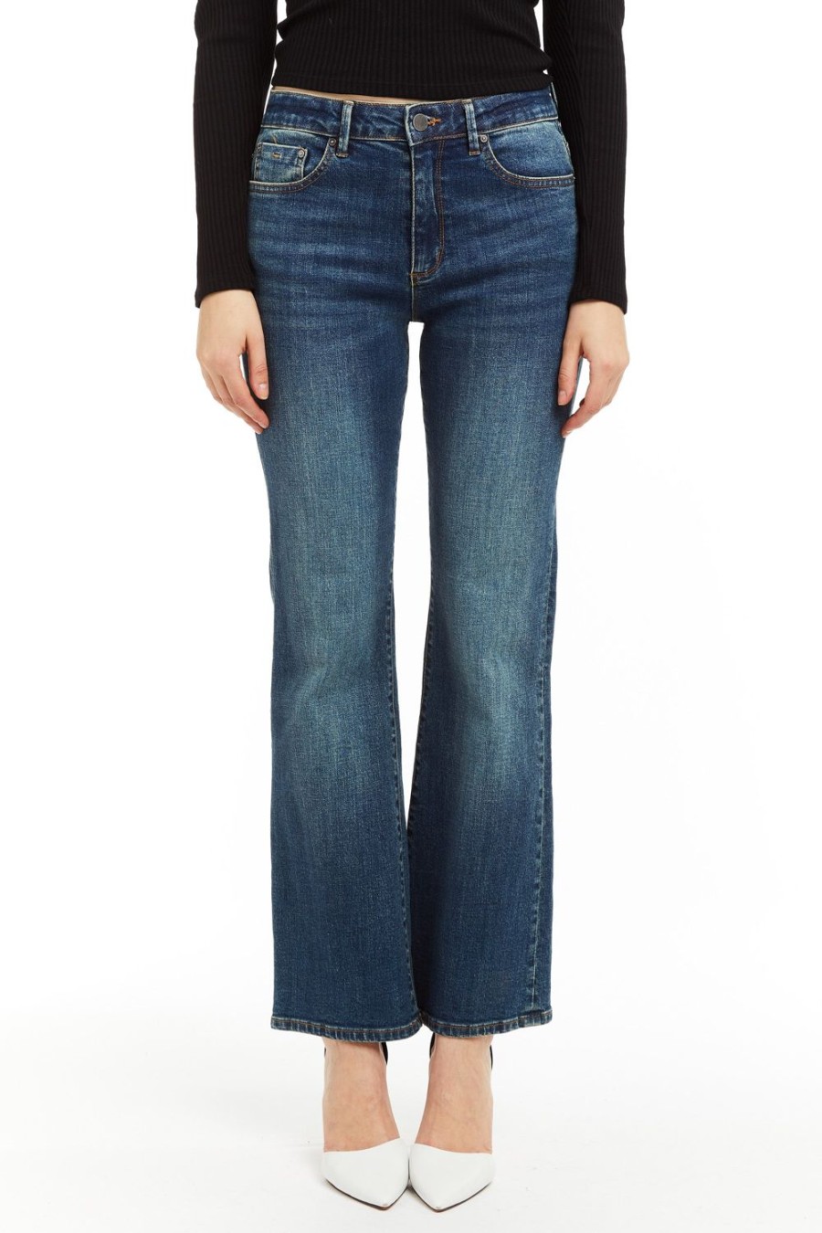 Women Tractr Bootcut | High Rise Bootcut Jeans Medium Indigo