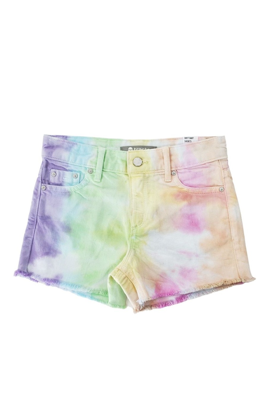 Girls Tractr Mid Rise | Pastel Shorts Tie Dye