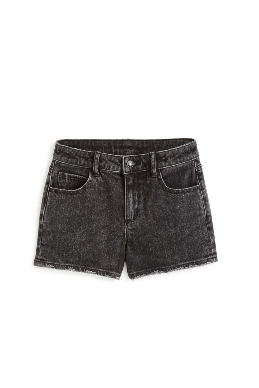 Girls Tractr High Rise | High Rise Denim Shorts Black