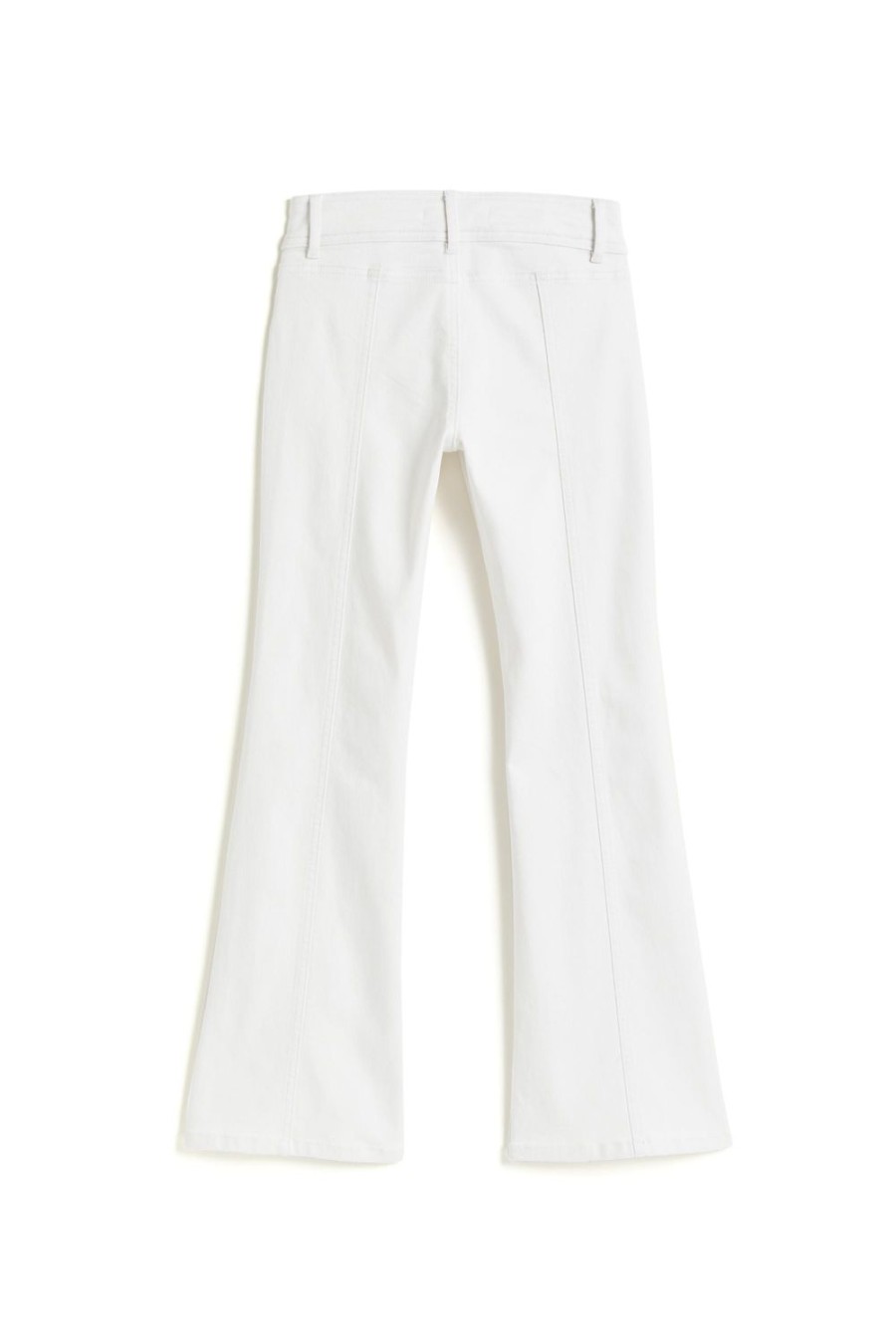 Girls Tractr Flare | Wide Waistband Flare White