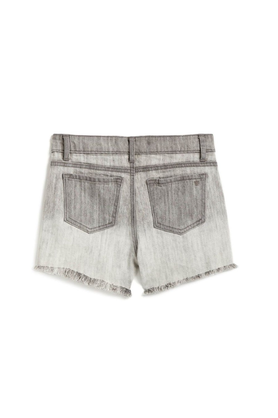 Girls Tractr Cut Off | Brittany - Mini Roll Hem Shorts In Grey