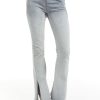 Women Tractr Flare | Sailor Sexy Flare With Slit Grey