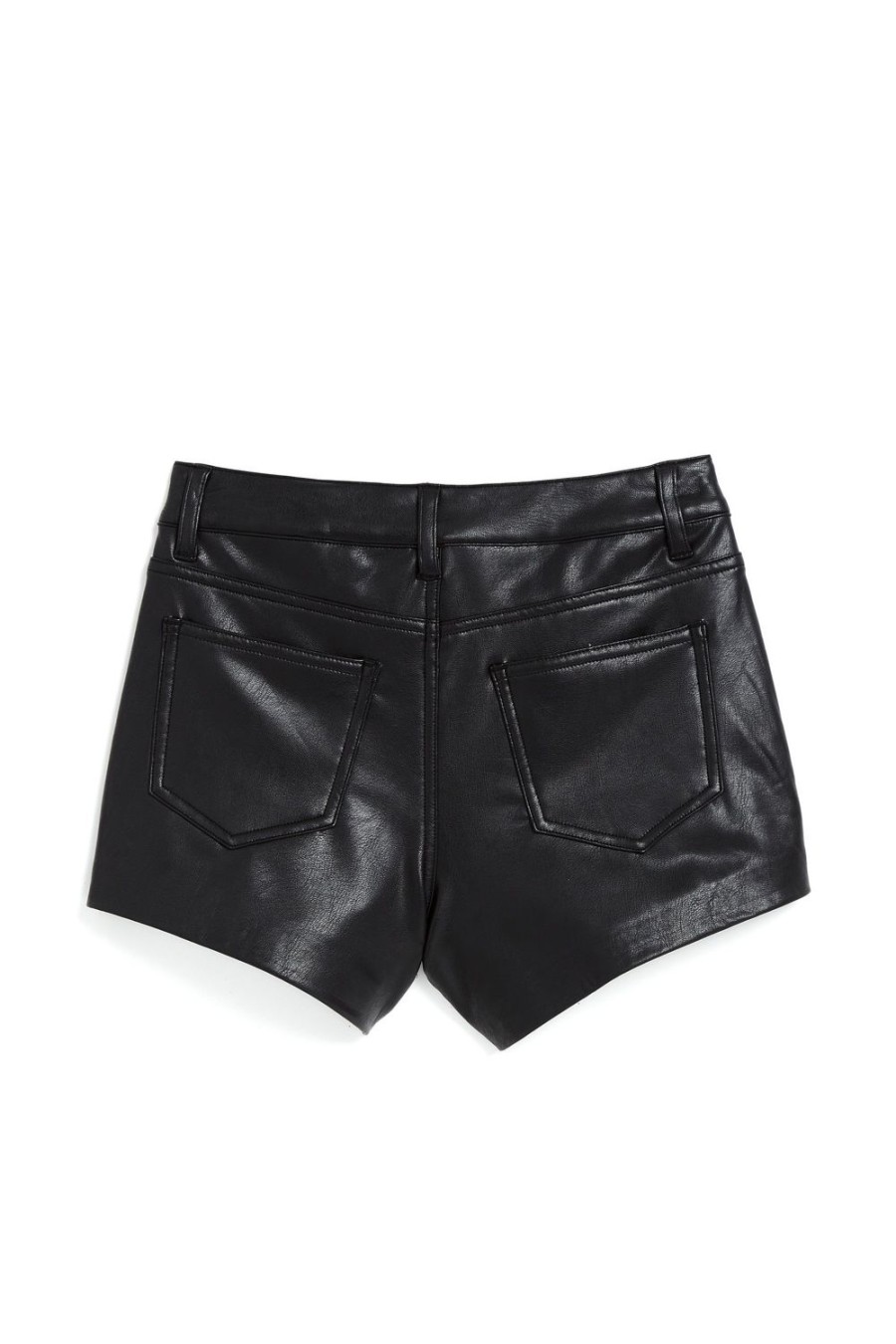 Girls Tractr High Rise | High Rise Pleather Short Black