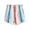 Girls Tractr High Rise | High Rise Jogger Short With Roll Cuff Stripe