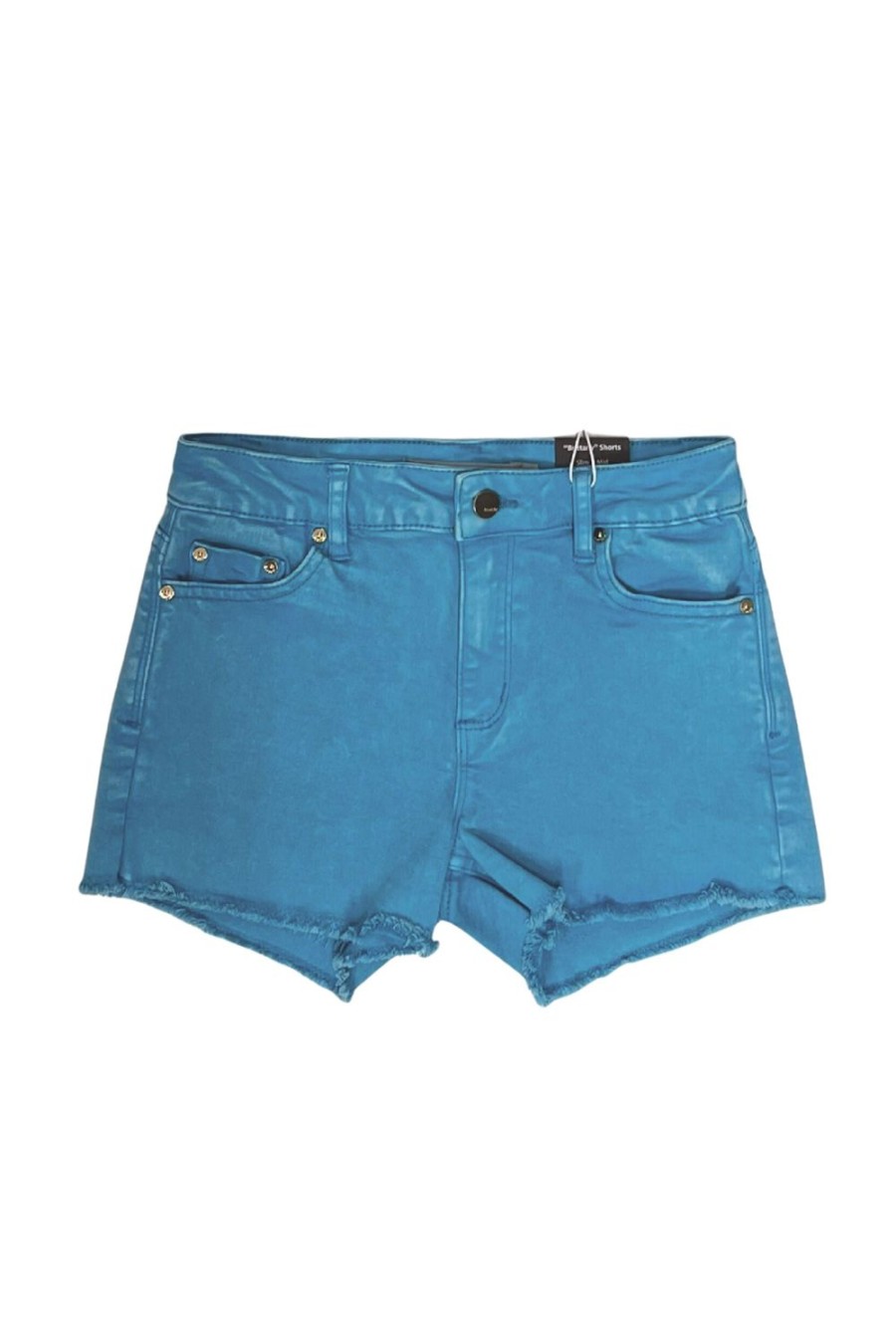 Girls Tractr Cut Off | Brittany - Neon Color Fray Hem Shorts