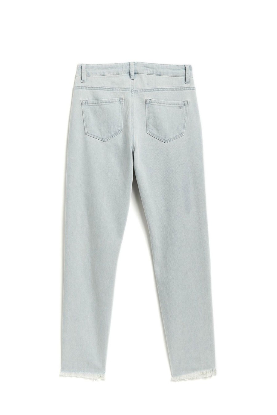 Girls Tractr Distressed | Destructed Weekender Pants In Light Indigo